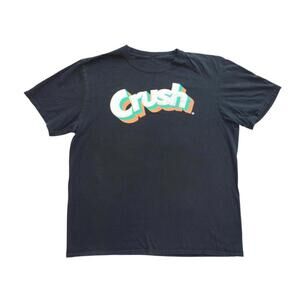 Crush Logo Black Short Sleeve T-Shirt Menswear